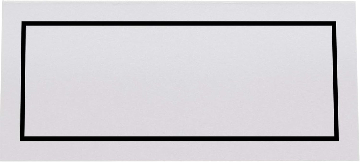 Single Line Border Printable Place Cards, Gold (Choose Color), Set of 60 (10 Sheets), Laser & Inkjet Printers - Wedding, Party, Dinner, and Special Events - Made in the USA