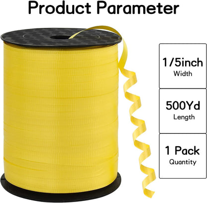 BEISHIDA 500 Yards Red Ribbon Crimped Curling, Balloon String Shiny Metallic Roll for Gift Wrapping Ribbon for Birthday Valentines Day Wedding Mother's Day Party Decorations