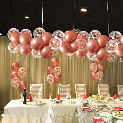 Gold Confetti Balloons, 50 Pcs 12 Inch, Glitter Gold Confetti Party Balloons, Party Decorations, Birthday Wedding Baby Shower Party Balloons Decorations