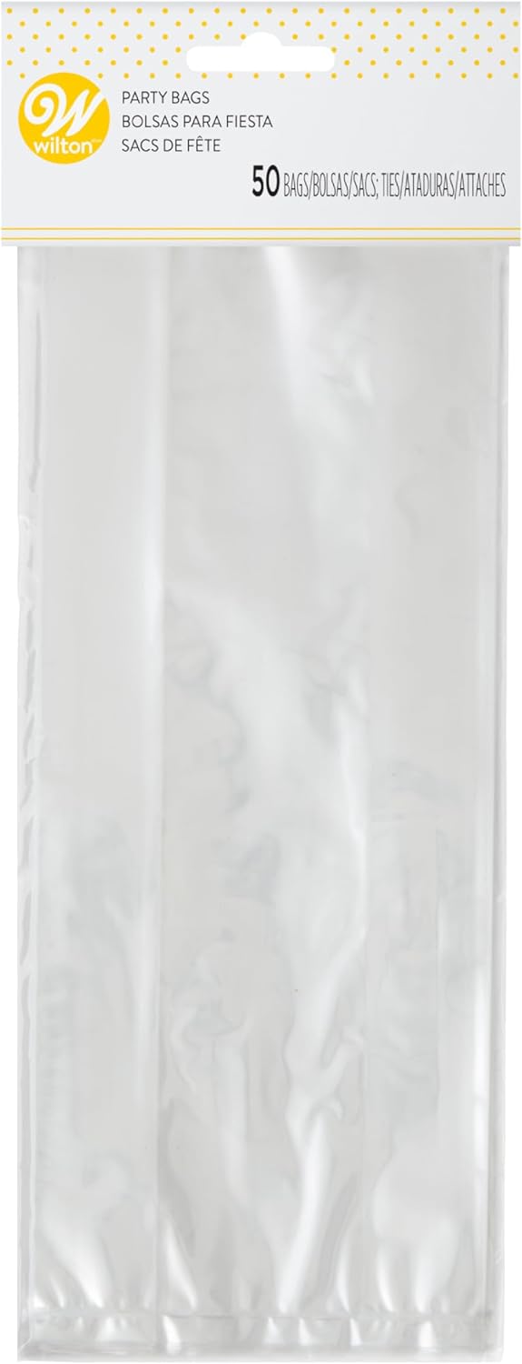 Wilton Clear Treat Party Bags, 4 x 9.5 in., 150 Pack