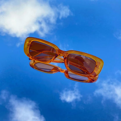 SUNOVELTIES 10 Pack Rectangle Sunglasses for Women Retro Narrow Square Glasses 90s Aesthetic Vintage Eyewear Uniex Adult
