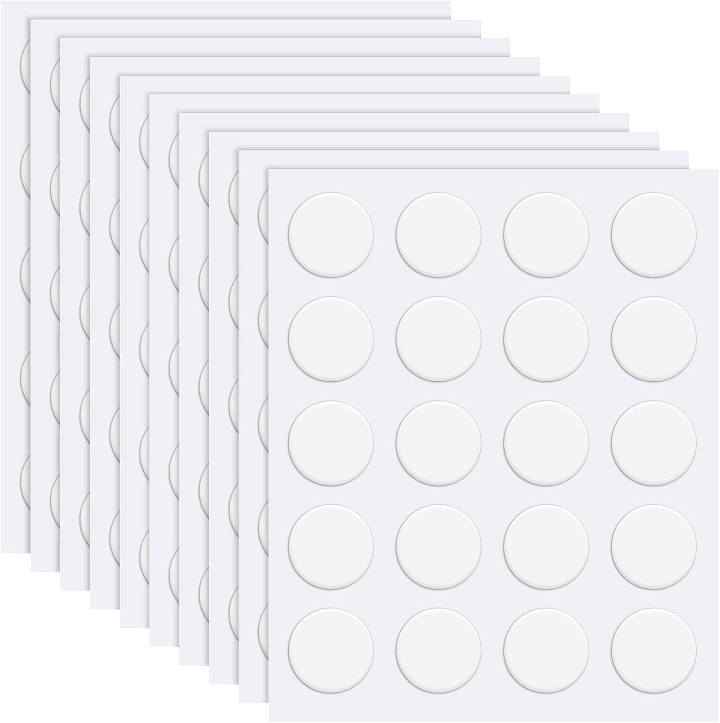 Zonon 1000 Pcs Double Sided Adhesive Dots Clear Glue Point Tape Stickers Balloon Glue Round Mini No Traces Adhesive Sticker Dot Sticker for Classroom Decor Craft DIY Office (0.24 Inch/ 6 mm)