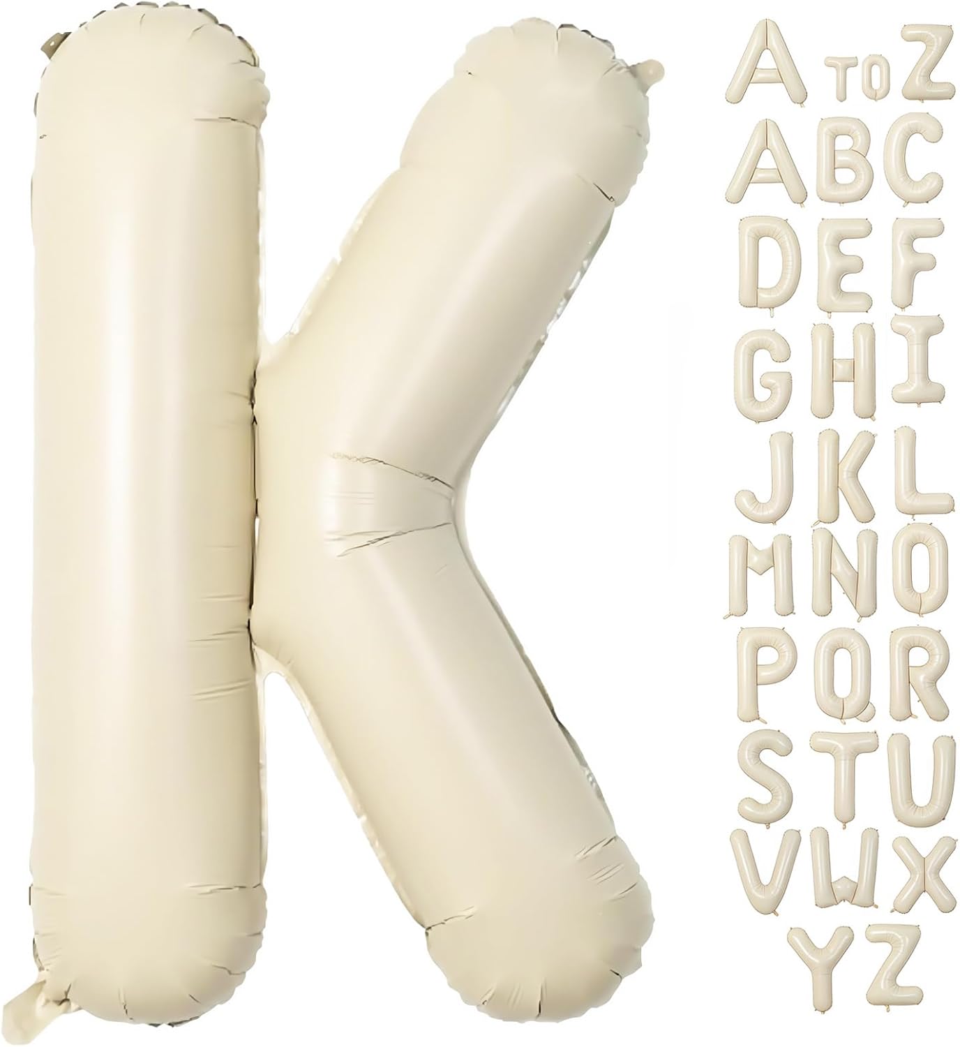 Cream Letter A Balloons,40 Inch Balloons Letter A Mylar Helium Large A Balloon for Birthday Party Anniversary Decorations
