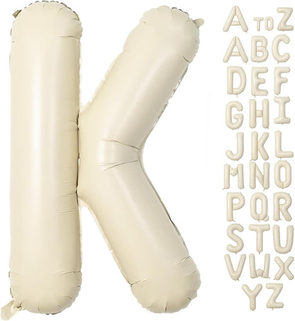 Cream Letter A Balloons,40 Inch Balloons Letter A Mylar Helium Large A Balloon for Birthday Party Anniversary Decorations