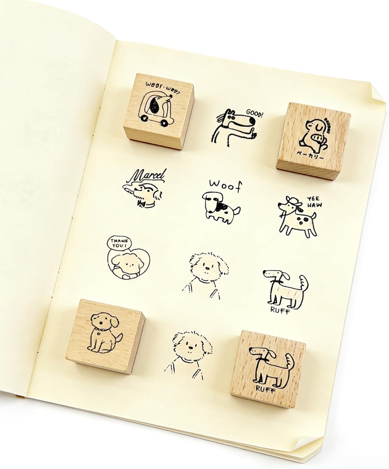 25pcs Mood Expression Wooden Rubber Stamps Kit, Cute Small Emoticon Theme Stamps for Decorative Diary Planner DIY Craft Scrapbook Card Making Letters Journal