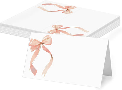 Mermaid Place Cards for Table Setting, 2 x 3.5" Escort Cards, 25 Under The Sea Tent Cards Food Label for Dinner Party, Wedding, Bridal Shower, Baby Shower, Birthday Party Supplies