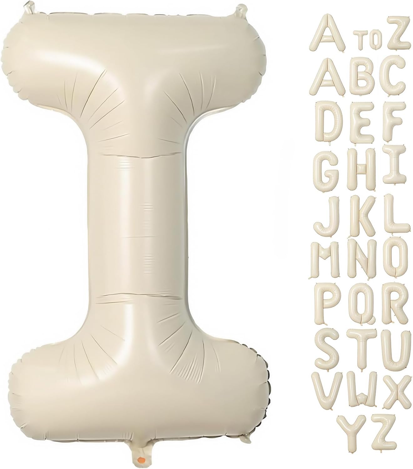 Cream Letter A Balloons,40 Inch Balloons Letter A Mylar Helium Large A Balloon for Birthday Party Anniversary Decorations