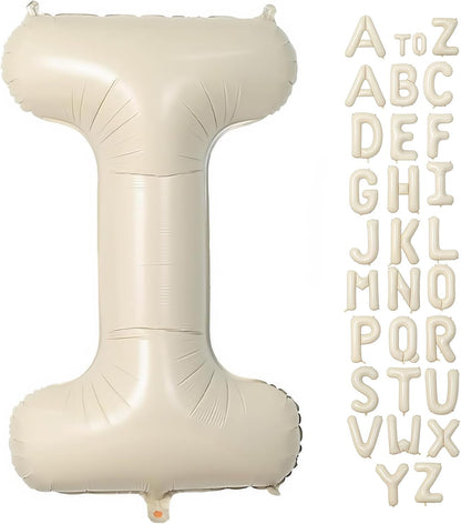 Cream Letter A Balloons,40 Inch Balloons Letter A Mylar Helium Large A Balloon for Birthday Party Anniversary Decorations