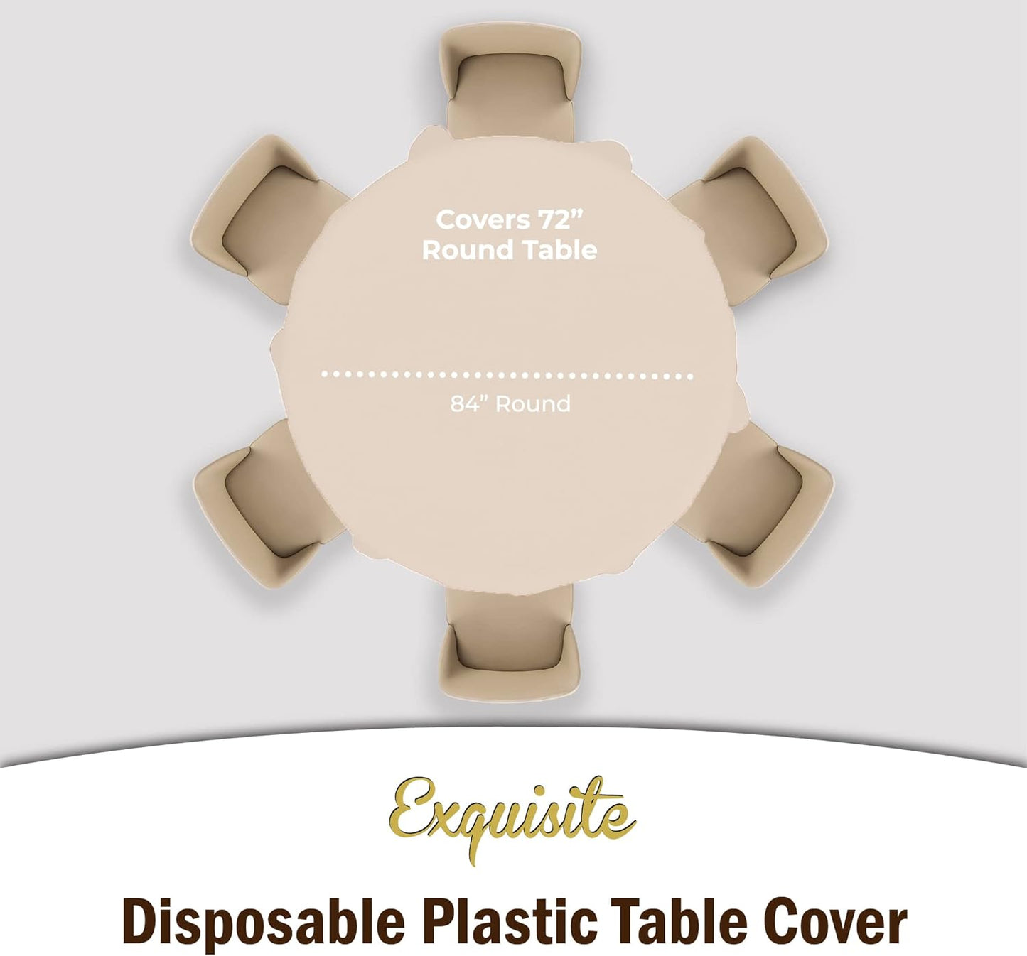 12-Pack Premium Plastic Tablecloth 54in. x 108in. Rectangle Table Cover - Dark Blue - Colors A