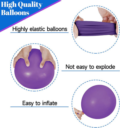 68Pcs Pink and Purple Balloons 12 Inch Metallic Purple Pink Latex Balloon Confetti ballons with Ribbons Party Balloons for Wedding Girls Birthday Baby Shower Decorations.