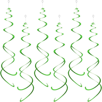 Party Swirl Decorations, Hanging Swirl for Ceiling Decorations, Purple, Pack of 30