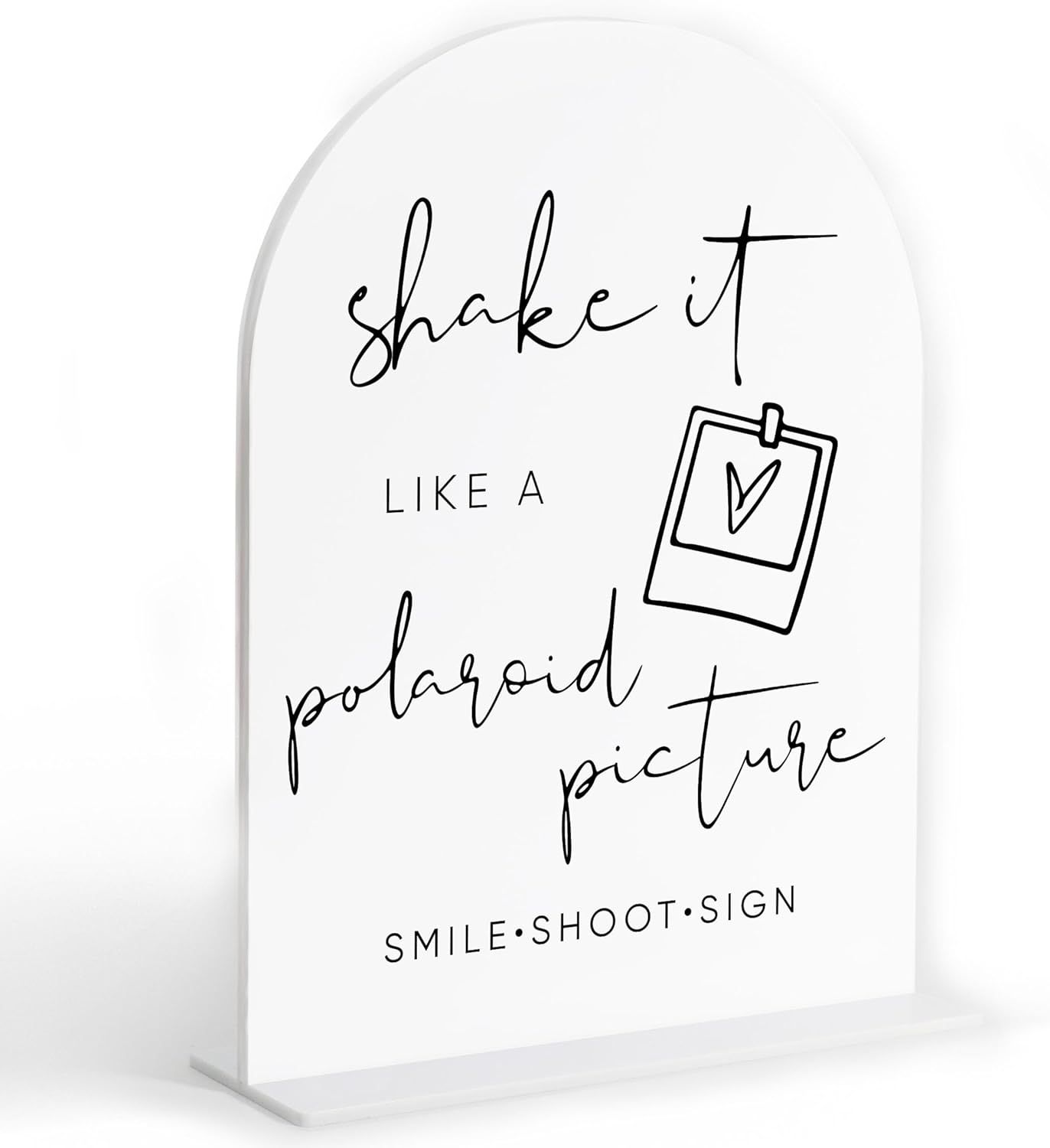 Audio Guest Book Sign, White Arch Acrylic Wedding Sign, Audio Guest Book Wedding Phone, Bridal Shower Decor, Engagement Party Decor, Centerpiece Table Decorations Party for Bride and Groom-14