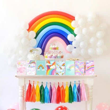 24 Pcs Mini Rainbow Notepads Rainbow Spiral Pocket Notebook Fun Coil Mini Notepad Birthday Party Supplies 8 Styles Office Products Decoration