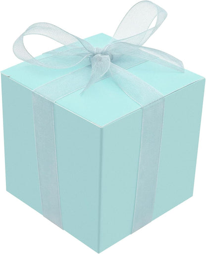 Oletx 24 Pcs Colorful Paper Gift Boxes, Small Candy Boxes Bulk, 3x3x3 inch Gift Box with Lids, Goodie Treat Boxes for Party Favors, Birthday Gifts, Wedding Gifts