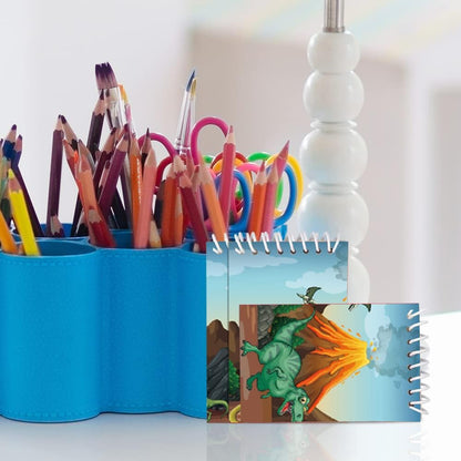 ArtCreativity Mini Dinosaur Notebooks, Pack of 16, Small Spiral Notepads with Dino-Themed Covers, Cute Stationery Supplies for School and Office, Fun Birthday Party Favors, Goodie Bag Fillers for Kids