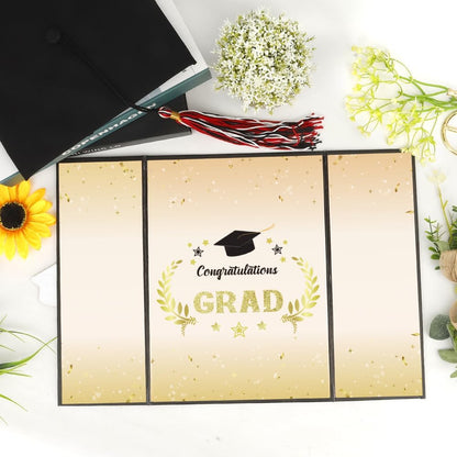Graduation Decorations 2026, Black Gold Graduation Guest Book, Class of 2026 Grad Guestbook for Graduates Signature Congrats Grad Graduation Party Decorations Favors Supplies Gifts Idea Table Decor