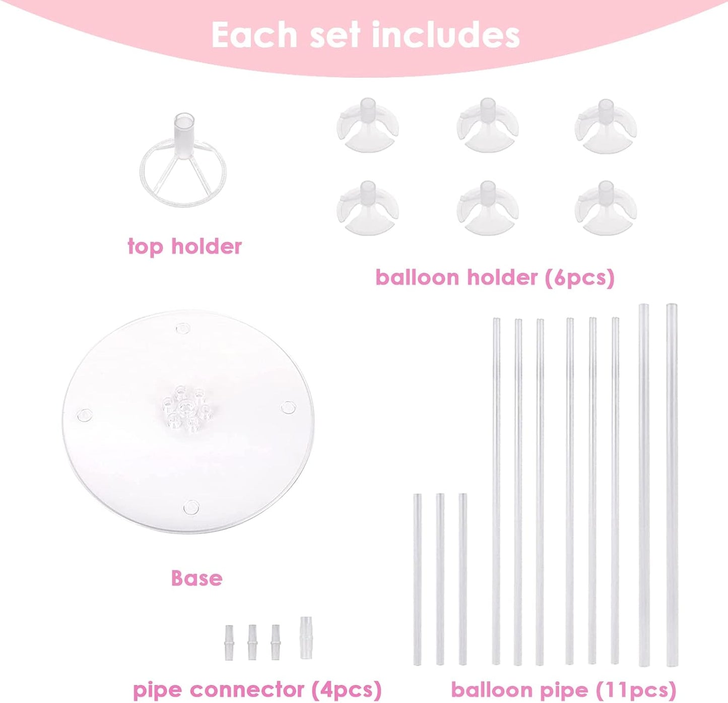 10 Sets of Balloon Stands for Table Balloon Stand Allowing Balloons To Float Without Helium Tank Balloon Holder Decorations for Birthday Party Wedding Festival Christmas