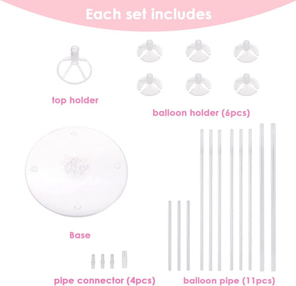 10 Sets of Balloon Stands for Table Balloon Stand Allowing Balloons To Float Without Helium Tank Balloon Holder Decorations for Birthday Party Wedding Festival Christmas