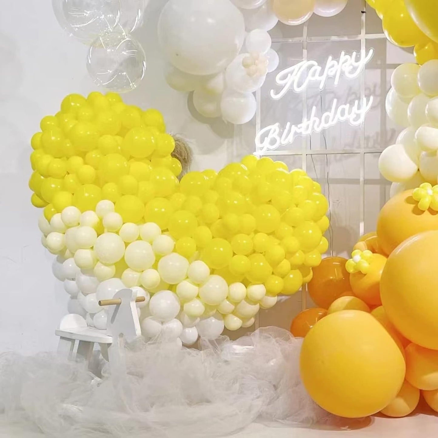 110pcs Black Balloon 12 inch, Black Latex Balloons for Birthday Party Baby Shower Wedding(with 2 Ribbons). - Colors B