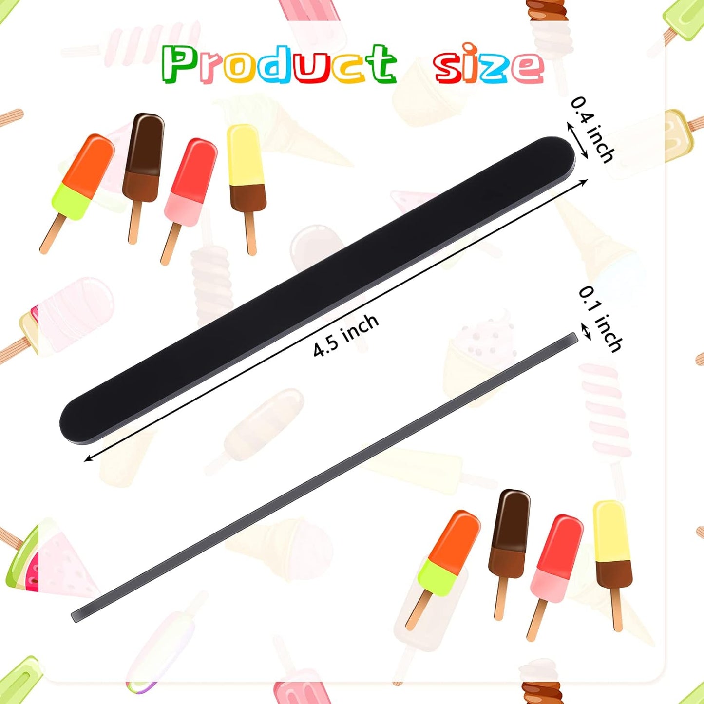 30 Pieces Acrylic Sticks Reusable Cakesicle Cake Pop Mold Mirror Ice Pop Sticks Ice Cream Cakesicle Mold for Home Cake Candy Gifts Party Craft