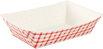 Karat Paper Food Trays Disposable [2 LB - 1,000 ct] Sturdy Food Boats, Leak Resistant | Ideal for Snacks, Nachos and Finger Foods