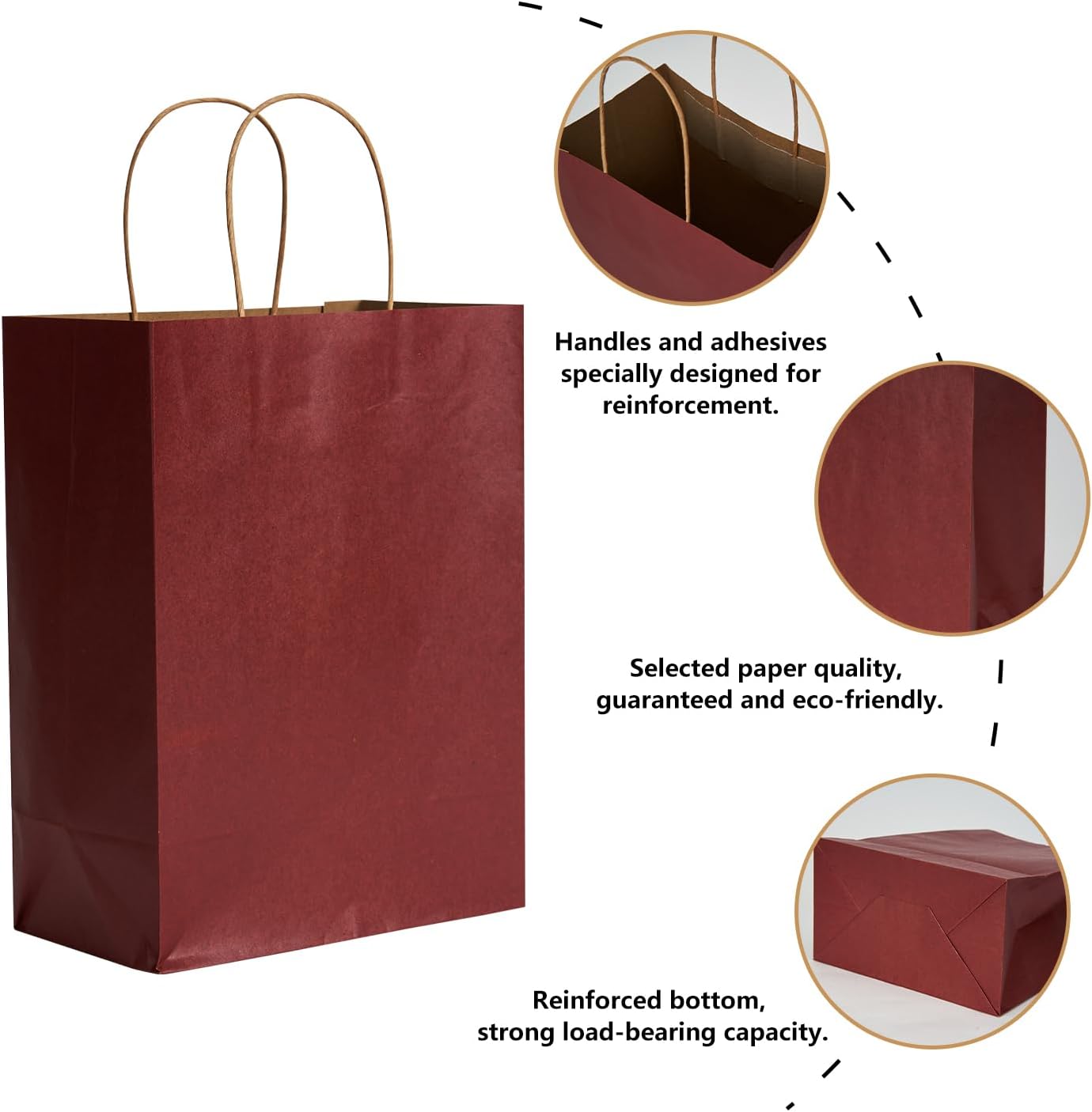 RACETOP 32 Pack Small Paper Gift Bags with Handles, 5.8"×3.2"×8.25" Kraft Paper Party Favor Bags Bulk for Kids Birthday, Baby Shower, Crafts, Wedding, Party Supplies (8 Colors)