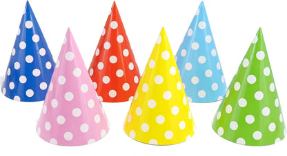 CANREVEL Party Hats for Adults, Birthday Party Headwear Supplies, Cone Hats Bulk for Women Men