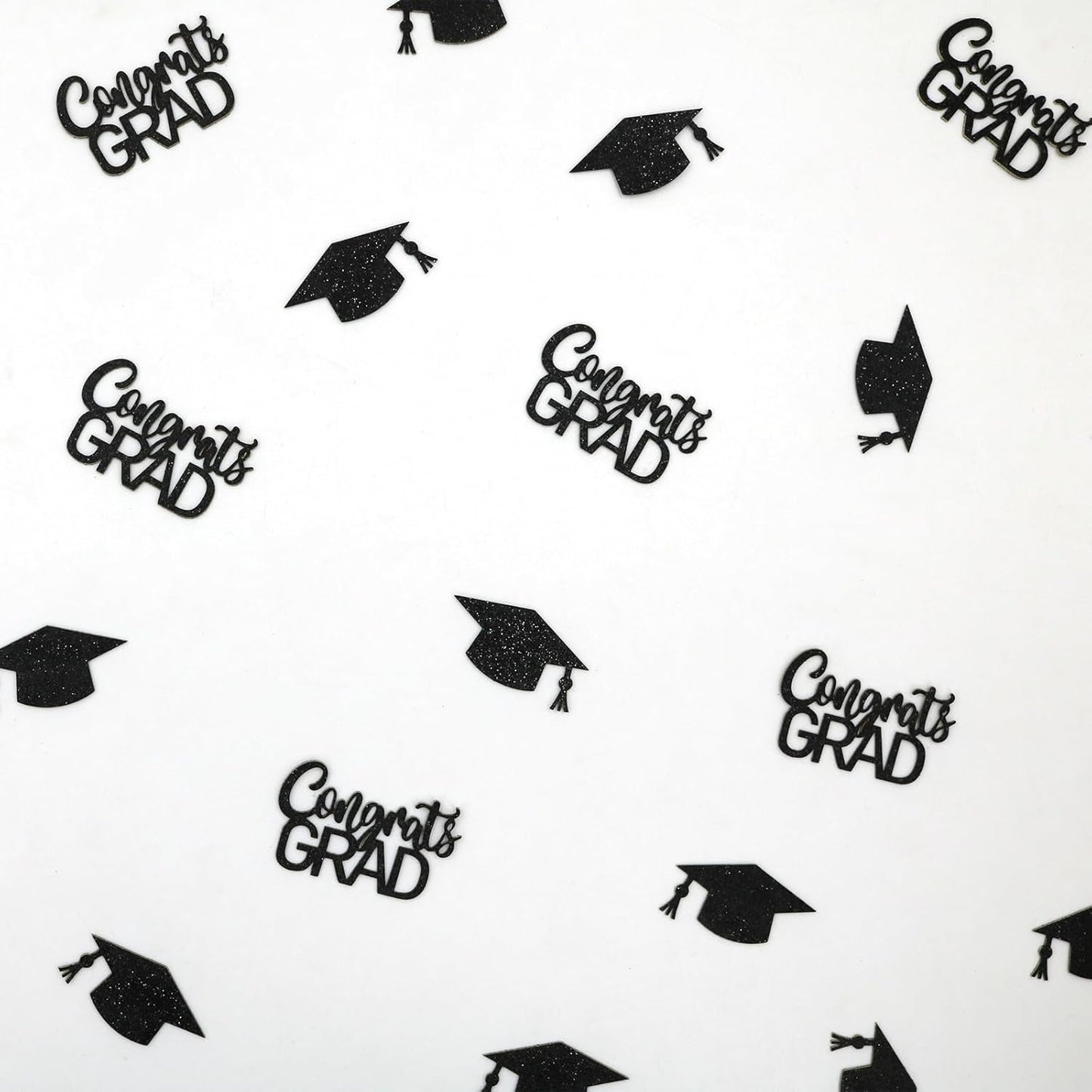 200PC Gold Graduation Confetti Class of 2026 Congrats Grad Confetti for Table Grad Cap Scatters for Graduation party decorations 2026