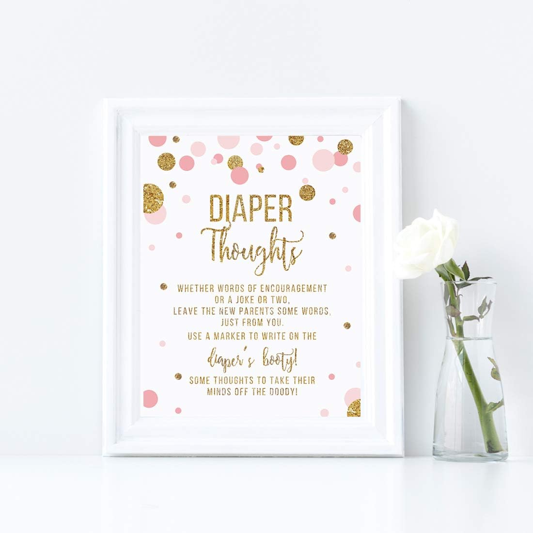 Andaz Press Blush Pink Gold Glitter Girl Baby Shower, Printable Table Tent Place Cards, 20-Pack, Seat Placement Cards Blank Place Cards For Table Settings Name Cards for Wedding, Graduation Food Cards - Colors B