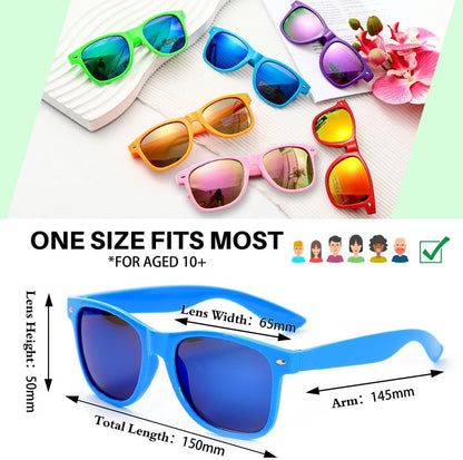 Party Sunglasses Bulk - Adult Retro Plastic Pack of 12 Vintage Sunglasses for Men Women - Party Favors