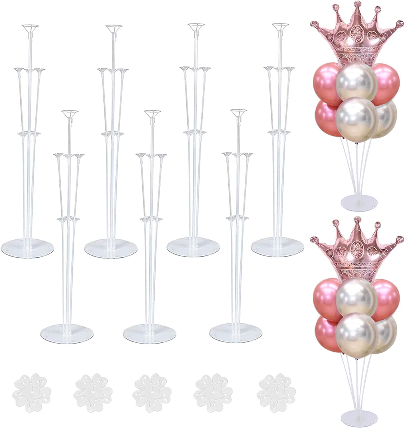 10 Sets of Balloon Stands for Table Balloon Stand Allowing Balloons To Float Without Helium Tank Balloon Holder Decorations for Birthday Party Wedding Festival Christmas
