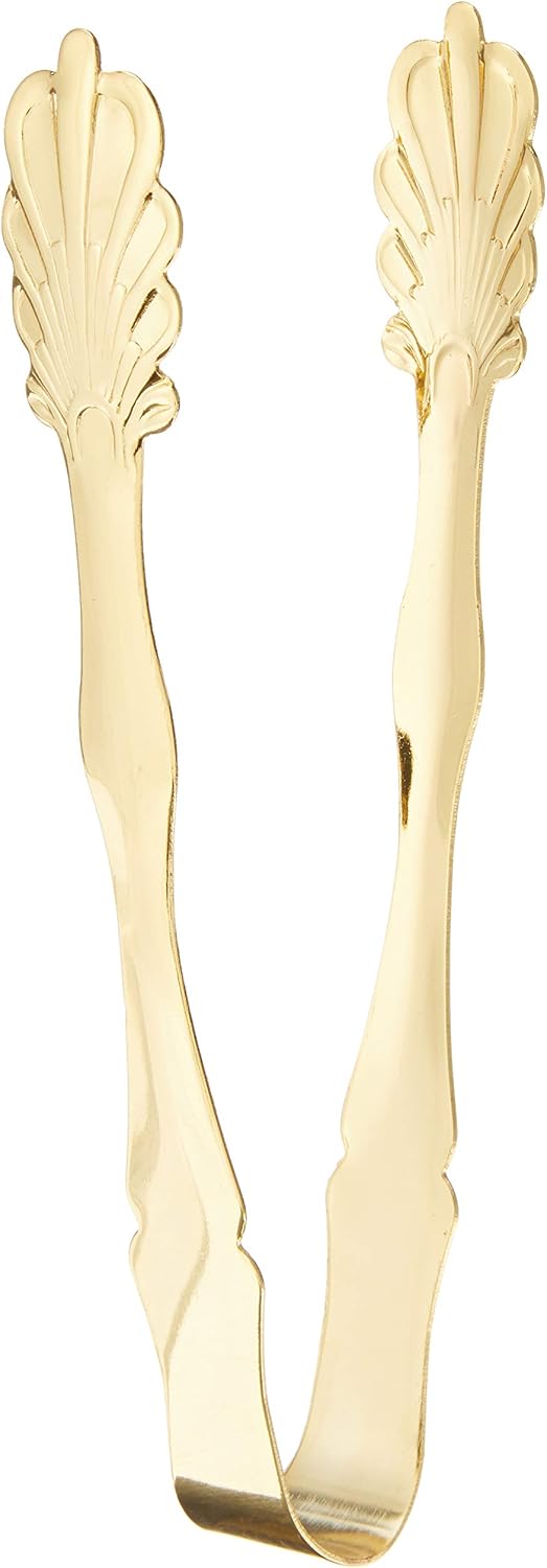 Elegance Silver 86242 Silver Plated Ice Tongs, 7"