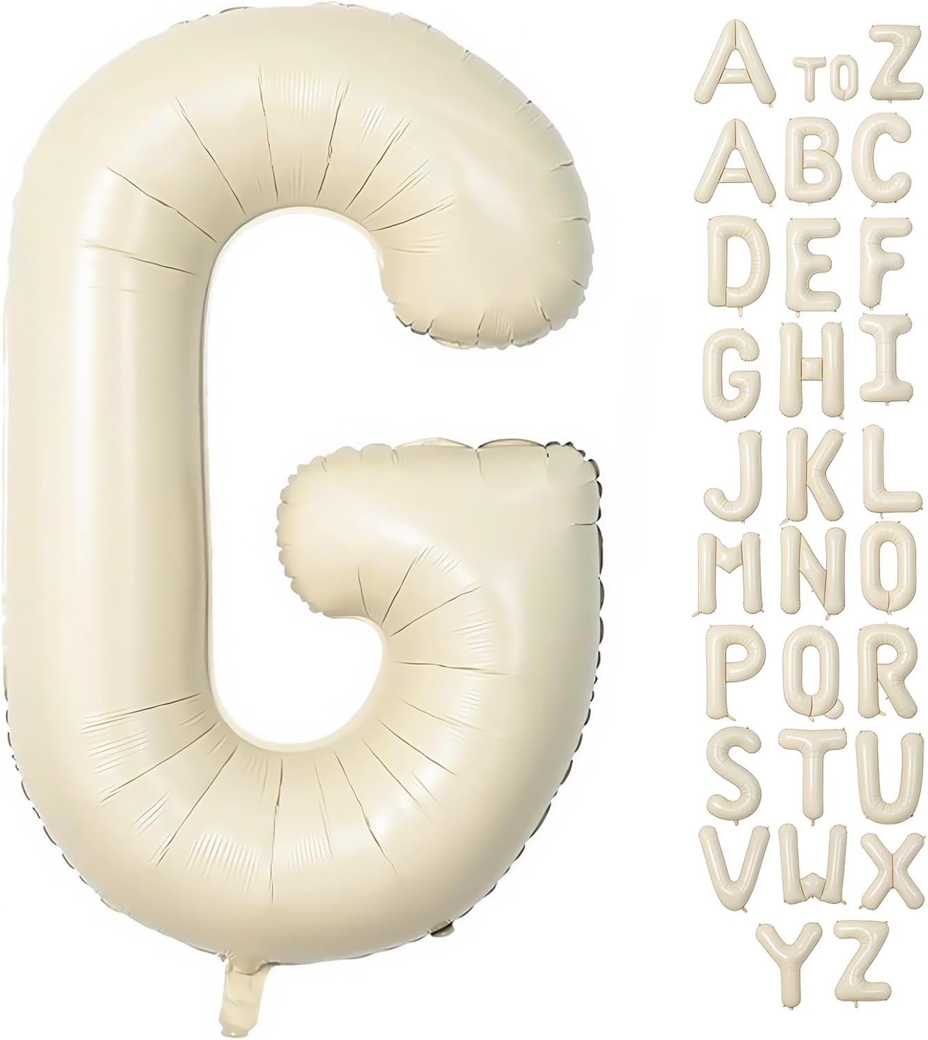 Cream Letter A Balloons,40 Inch Balloons Letter A Mylar Helium Large A Balloon for Birthday Party Anniversary Decorations