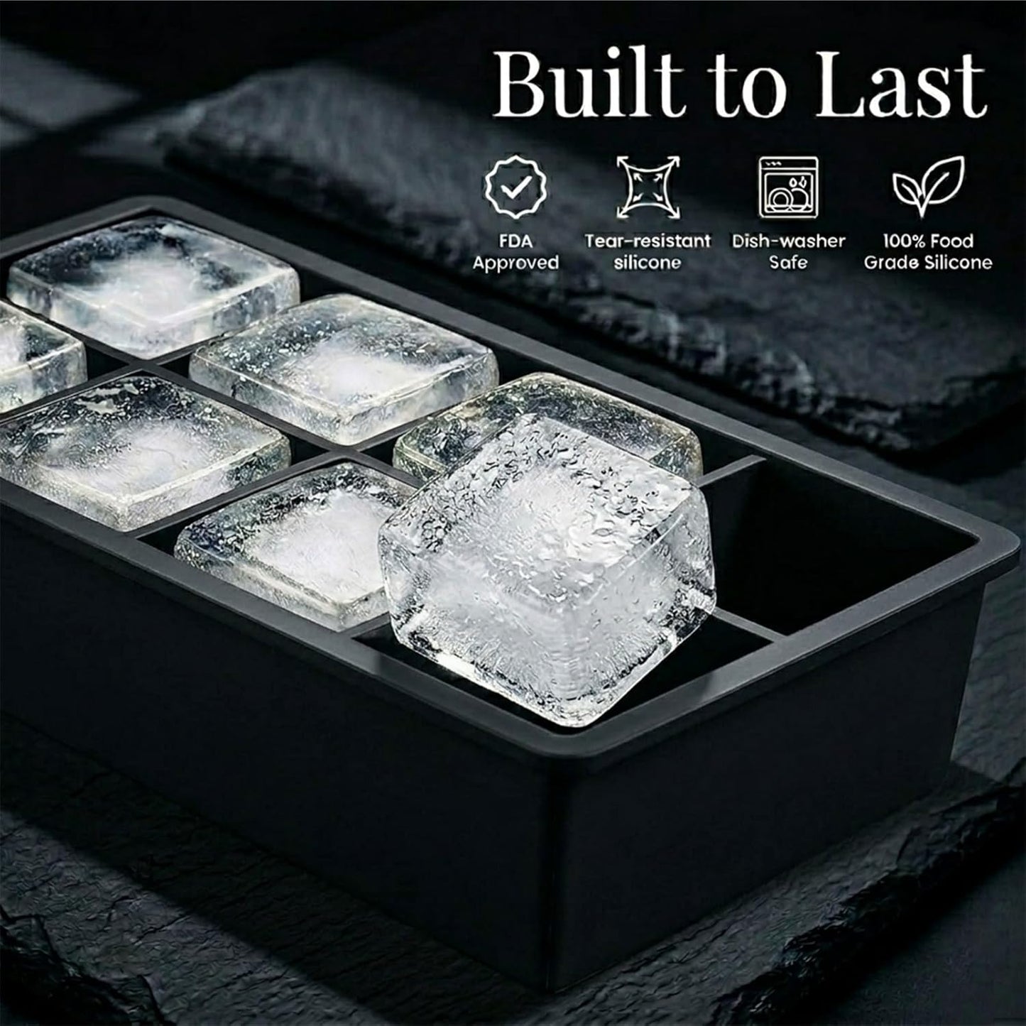 56pcs Ice Cube Tray with Lid and Bin – Stackable 4 Trays Plastic Silicone Freezer Mold, Large Ice Bucket with Scoop, Tong & 2 SS Straws – Easy Release Ice Maker for Cocktail, Coffee, RV, Whiskey