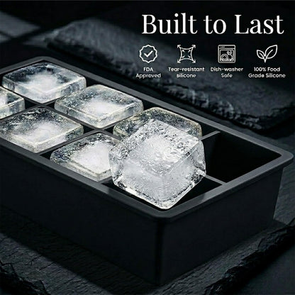 56pcs Ice Cube Tray with Lid and Bin – Stackable 4 Trays Plastic Silicone Freezer Mold, Large Ice Bucket with Scoop, Tong & 2 SS Straws – Easy Release Ice Maker for Cocktail, Coffee, RV, Whiskey