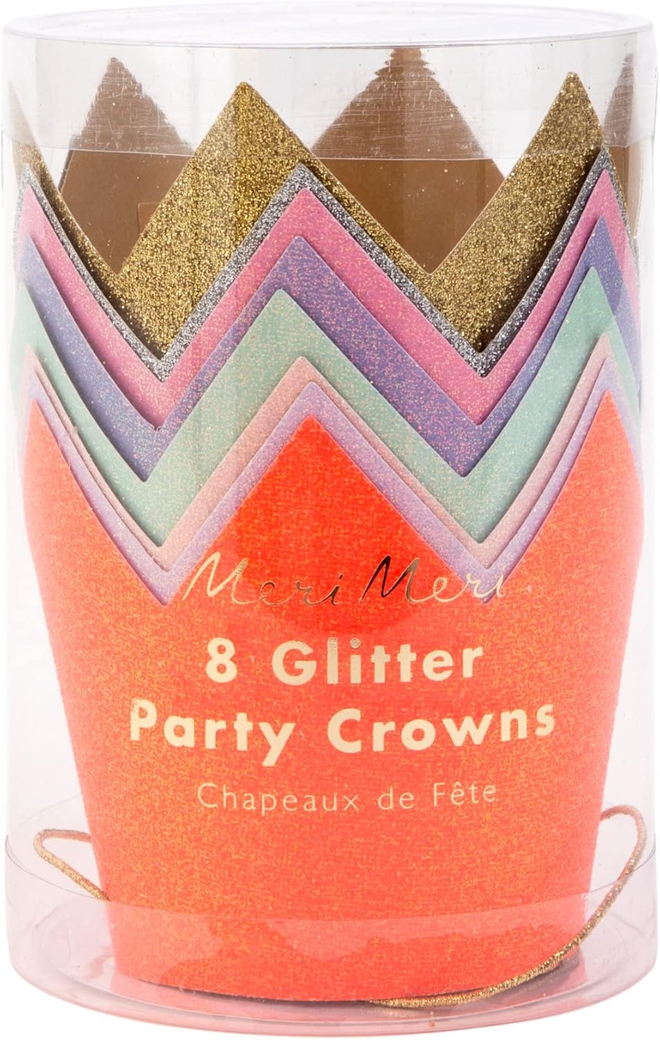 Meri Meri Mini Glitter Party Crowns (Pack of 8)