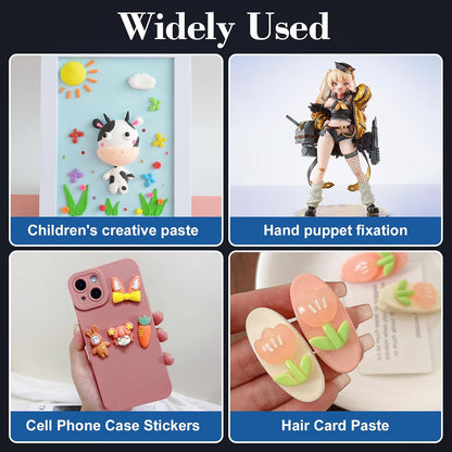 300pcs Transparent Adhesive Dots Double- Sided Sticky Tack - Strong and Traceless Adhesive Stick Dots for Poster, Photos, Office & Home，Festival Party Decorations, etc
