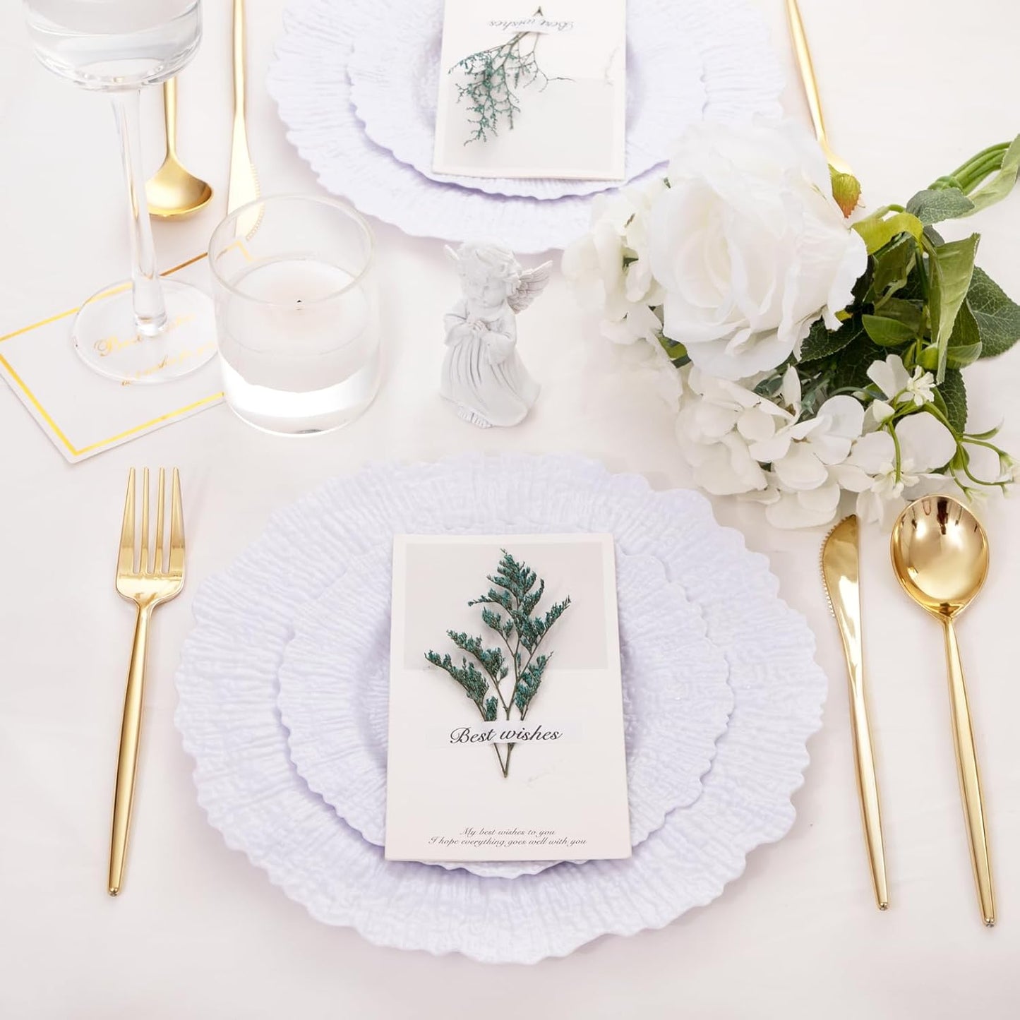 SUT 150Pcs Silver Plastic Silverware, Silver Disposable Cutlery, Heavy Duty Disposable Silverware, Plastic Utensils Include 50 Plastic Forks, 50 Plastic Spoons, 50 Plastic Knives