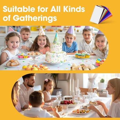 Niuara White Plastic Table Cloth - 30 Pack 54" × 108" Rectangle Disposable Tablecloths for 6FT Tables, Waterproof Table Cover for Party, Holiday & Gathering Use