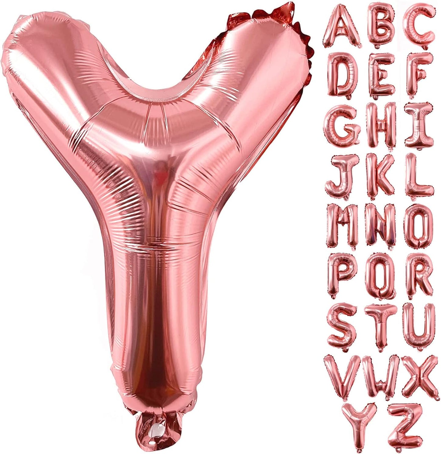 Lovoir 40 Inch Large Rose Gold Letter A Balloons Big Size Jumbo Mylar Foil Helium Balloon for Birthday Party Celebration Decorations Alphabet Rose Gold A