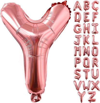 Lovoir 40 Inch Large Rose Gold Letter A Balloons Big Size Jumbo Mylar Foil Helium Balloon for Birthday Party Celebration Decorations Alphabet Rose Gold A
