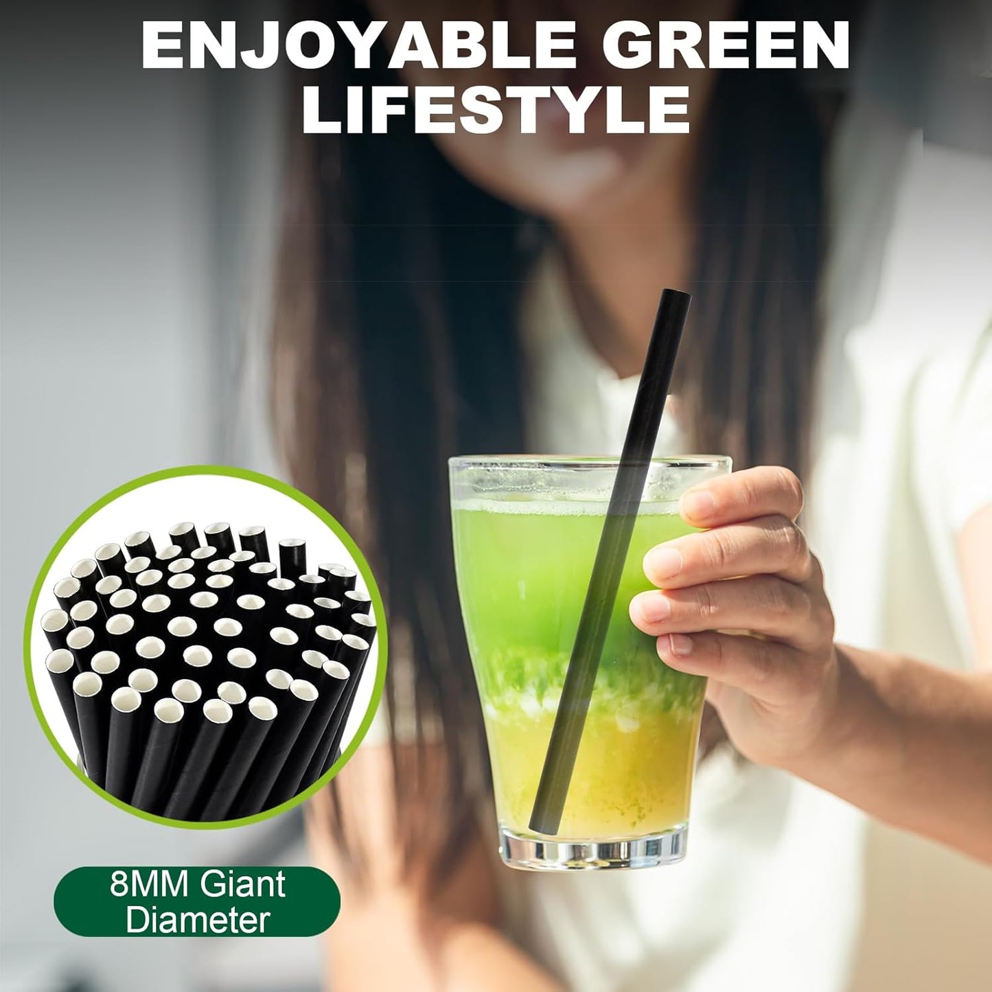 5.75 inch Orange Paper Cocktail Straws, Short Disposable Drinking Straws 500 Counts, Unwrapped - Compostable