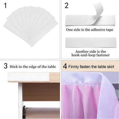 Pastel Rainbow Table Skirt Ruffle Party Tablecloth for Rectangle Table 6ft Birthday Party Baby Shower