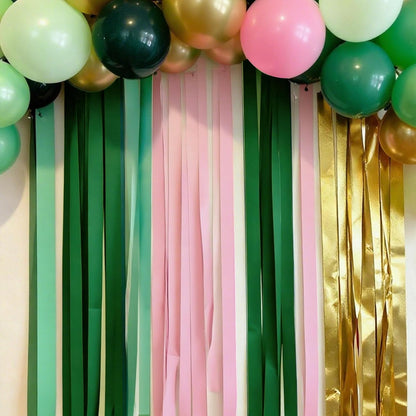BEISHIDA 8 Rolls Red Yellow Blue and Green Crepe Paper Streamers for Carnival Circus Sesame Street Paw Party Decorations, Birthday DIY Craft Paper(1.8 Inch x 82 Ft/Roll)