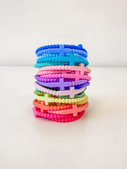 Ryan & Rose Jesus Bracelets - Cross Silicone Bracelet