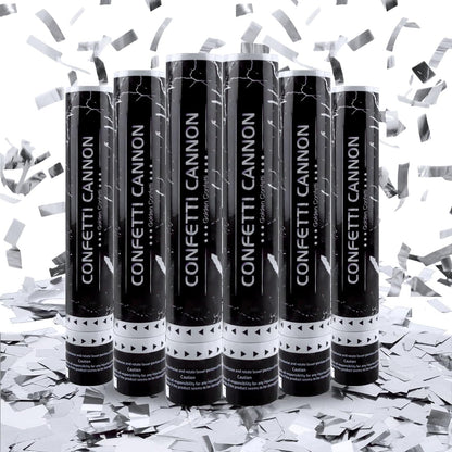 6 Pack Rose Gold Confetti Poppers, 12 Inch Confetti Cannon Party Poppers Shooters for Gender Reveal, Birthday, Wedding, Graduation, Anniversary, Parties, Christmas, New Year's Eve