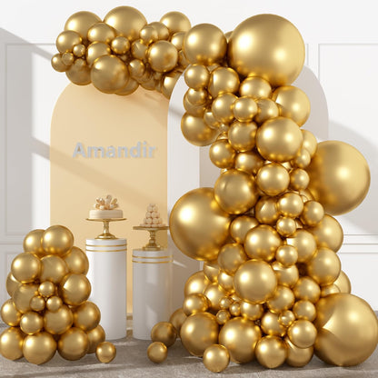 Amandir 153pcs White Sand Balloons Arch Garland Kit Different Sizes 18 12 10 5 Inch Cream Beige Sand White Latex Balloon for Birthday Boho Neutral Baby Shower Wedding Anniversary Party Decorations