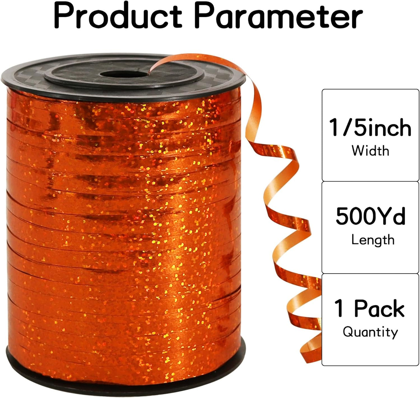 BEISHIDA 500 Yards Red Ribbon Crimped Curling, Balloon String Shiny Metallic Roll for Gift Wrapping Ribbon for Birthday Valentines Day Wedding Mother's Day Party Decorations