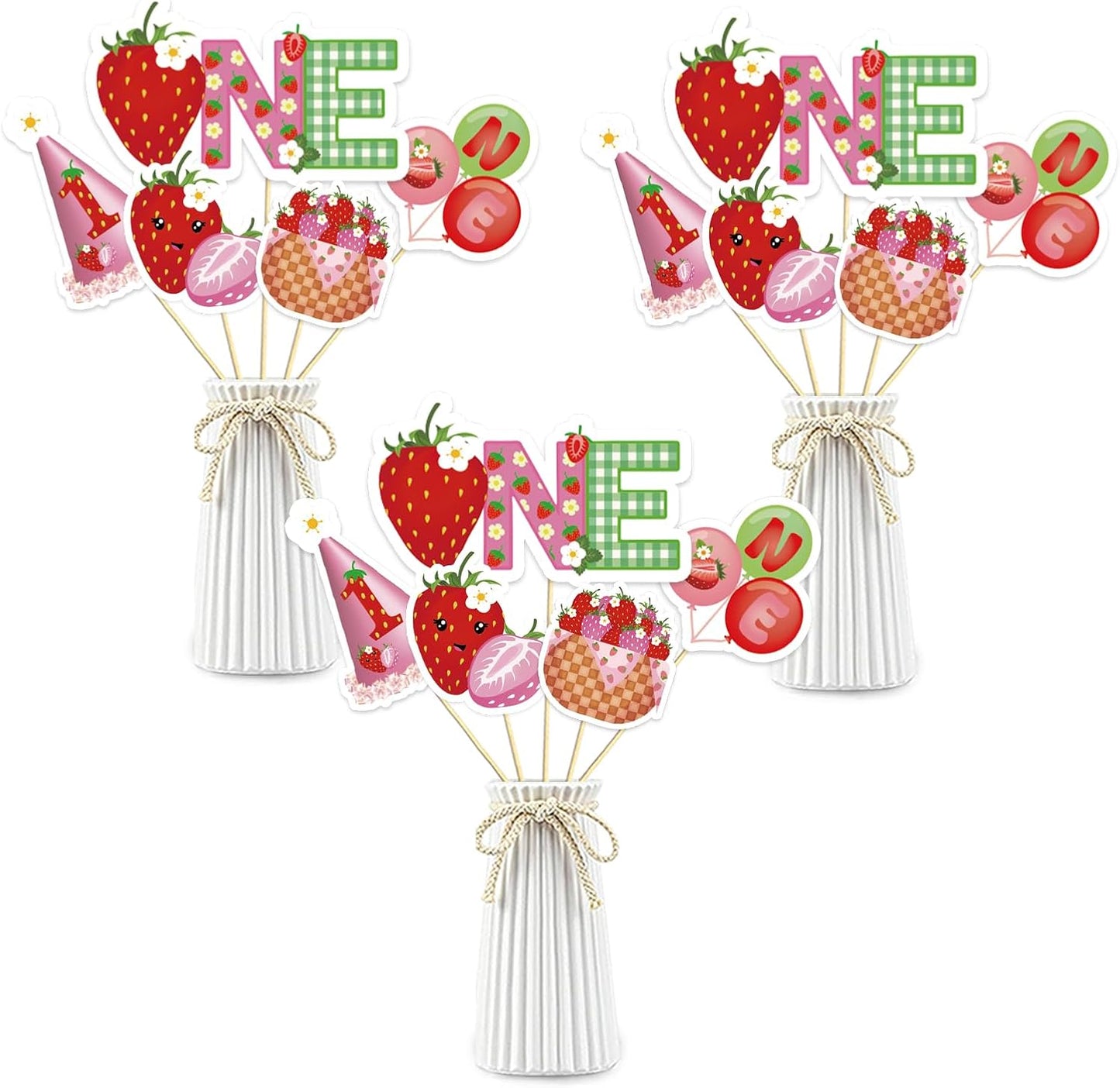 Beautiful Butterfly Centerpiece Sticks - Floral Baby Shower or Birthday Table Toppers - Butterfly Themed Gender Reveal Bridal Shower Party Decoration- Set of 15