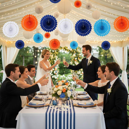 12PCS Colourful Paper Fans Party Decorations,Rainbow Hanging Ceiling Honeycomb Round Tissue Paper Fans for Mexican Engagement Fiesta Cinco De Mayo Party Decorations